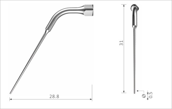 [xp-E4] E4 EMS compatible - Dental Scaler Tip